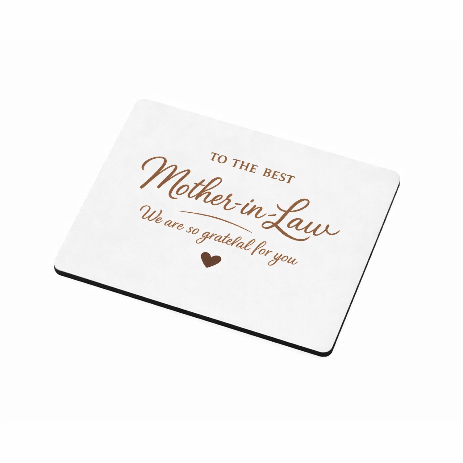 Mr Cadeautjes MDF magnetische fotolijst 9 x 7 - design Een warme typografische cadeauboodschap voor een andere fami | cadeau Wit
