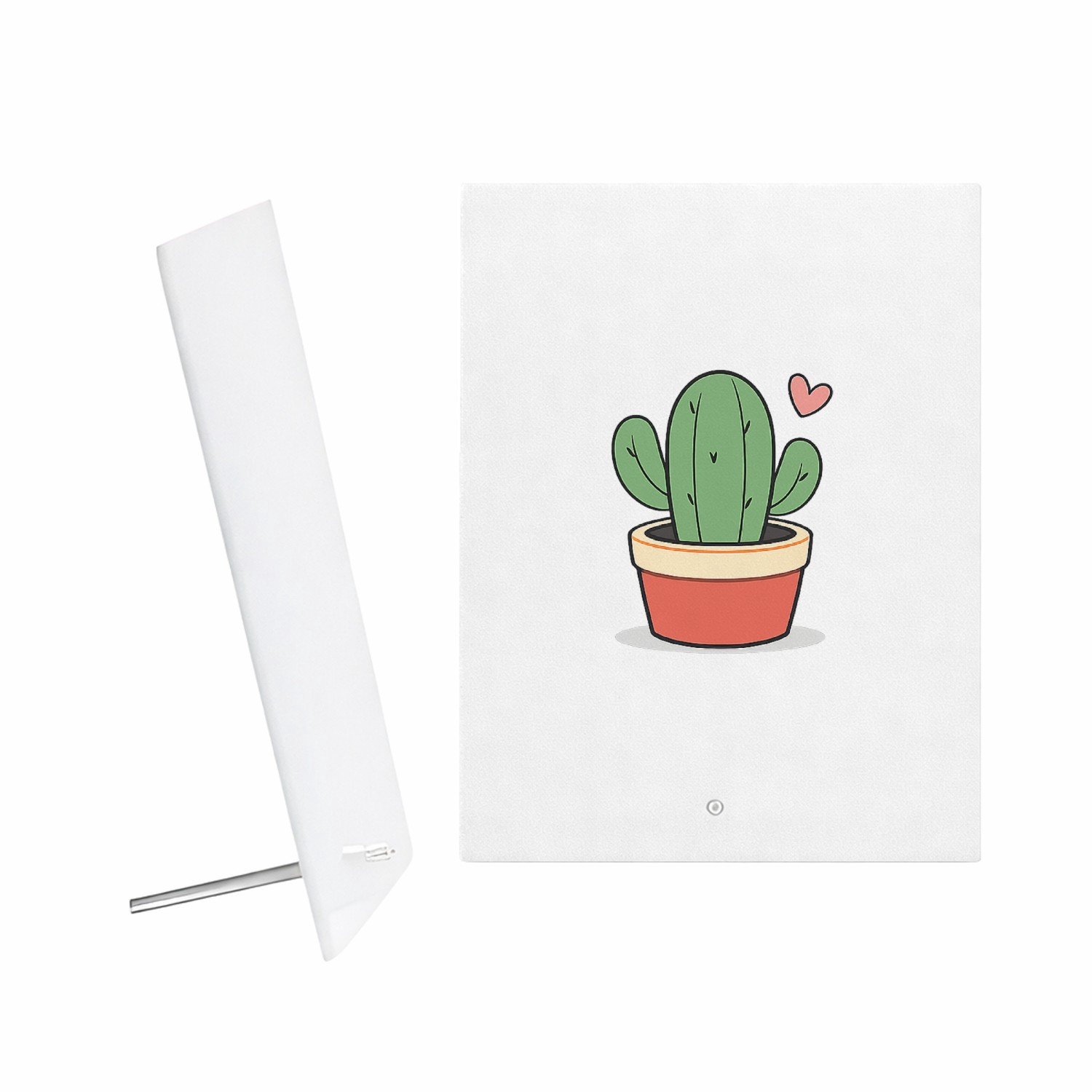Mr Cadeautjes Glazen fotopaneel Een subtiel liefdescadeau met een compacte handgeschreven we - 15 x 20 cm, staand - glas, decoratie, wanddecoratie | cadeau Wit