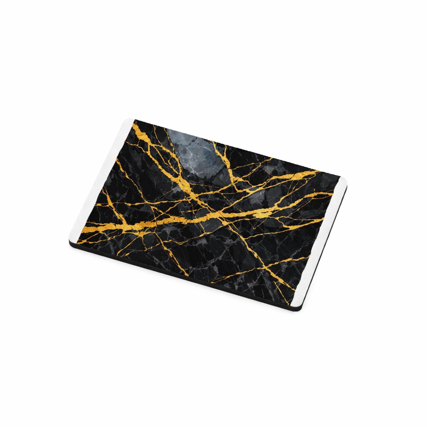 Mr Cadeautjes MDF magnetische fotolijst 7,5 x 5 - design Luxe nachtelijke steentextuur met subtiele botanische glans | cadeau Wit