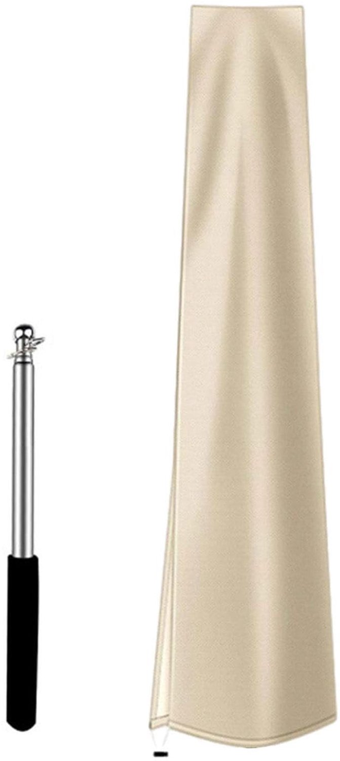Famanu Parasolhoes voor tuin en terras, beige, 240 cm, waterdicht en weerbestendig, met verstelbare koord voor optimale pasvorm en bescherming tegen UV-stralen