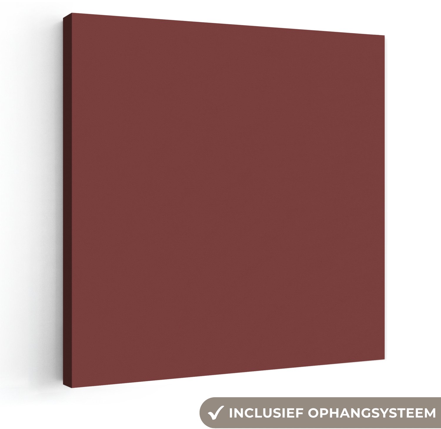 Canvas schilderij 20x20 cm - Exclusieve wanddecoratie Valentine - Velvet - Rood - Muurdecoratie woonkamer - Slaapkamer decoratie - Kamer accessoires - Schilderijen op canvas