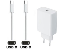 OneOne 25W super snellader + 0,8m Sterke USB C naar C kabel. PD lader. Oplader adapter past op Microsoft Lumia 950, Lumia 950XL, Surface Duo, Surface Duo