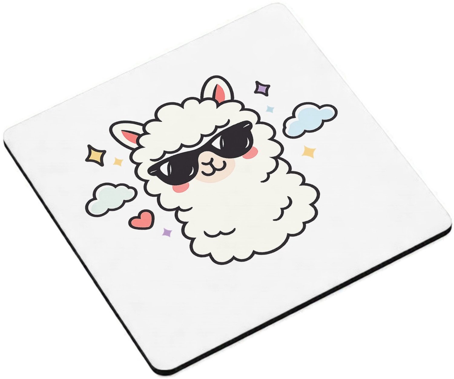 Mr Cadeautjes MDF magnetische fotolijst vierkant 9,5 - design Brutale, vrolijke quote met een schattig maar eigenzinnig di | cadeau Wit