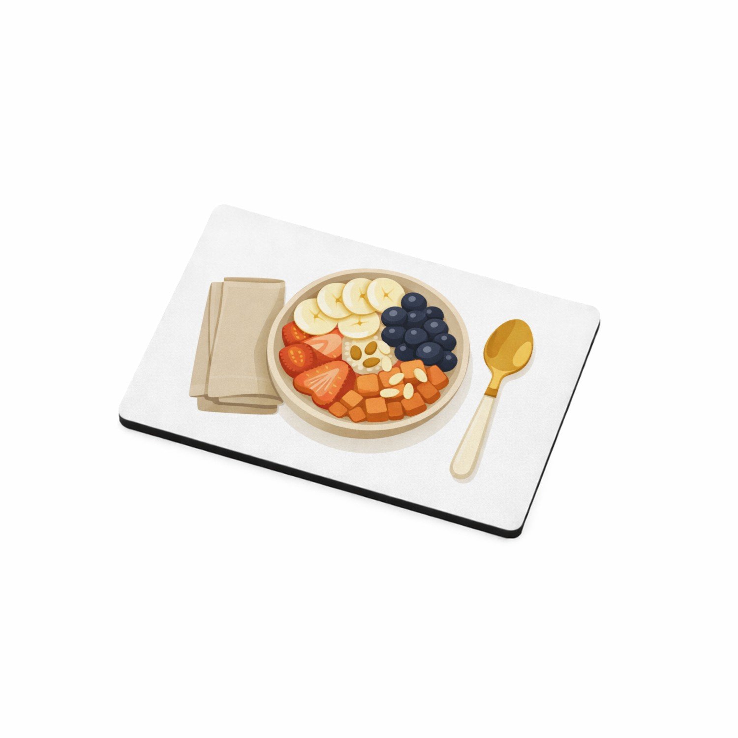 Mr Cadeautjes MDF magnetische fotolijst 7,5 x 5 - design Centrale ontbijtscène met een warme, rustige uitstraling | cadeau Wit