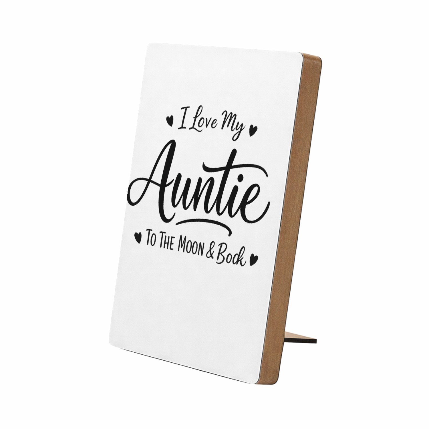Mr Cadeautjes Glasframe/MDF 12,7 x 17,8 - design Een compacte typografische cadeauboodschap met een speelse h | cadeau Wit