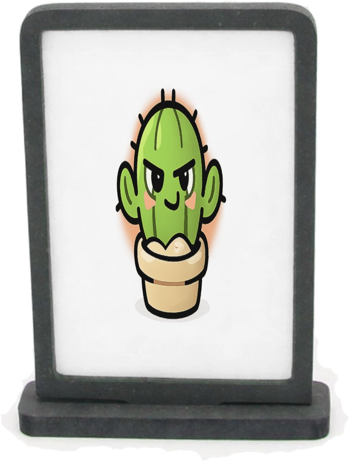 Mr Cadeautjes Houten fotolijst rechthoek met MDF inleg - design Een compact dierenstatement met een andere speelse attitude | cadeau Wit