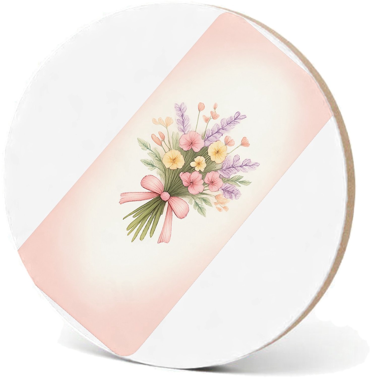 Mr Cadeautjes MDF fotolijst - design Een serie elegante natuurboeketten in zachte cadeaustijl, ma | cadeau Wit