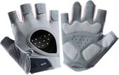 Fietshandschoenen - Wielrenhandschoenen - Mountainbike Handschoenen - Schokdempende Padding - Antislip - Unisex - Maat S - Grijs/Roze