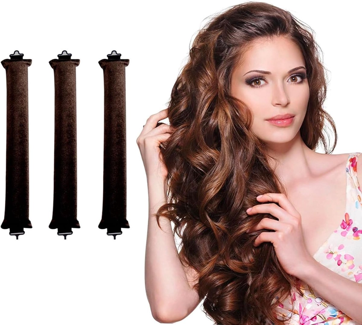 3-delige haarrollerset, hittevrije krultang voor alle haartypes, voor grote krullen, doe-het-zelf haarstylingtools