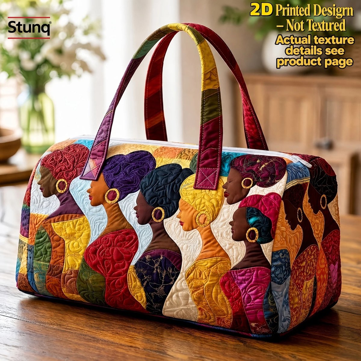 Stunq® Afrikaanse Reistas met Vrouwenprint - Boheemse Weekendtas voor Festivals