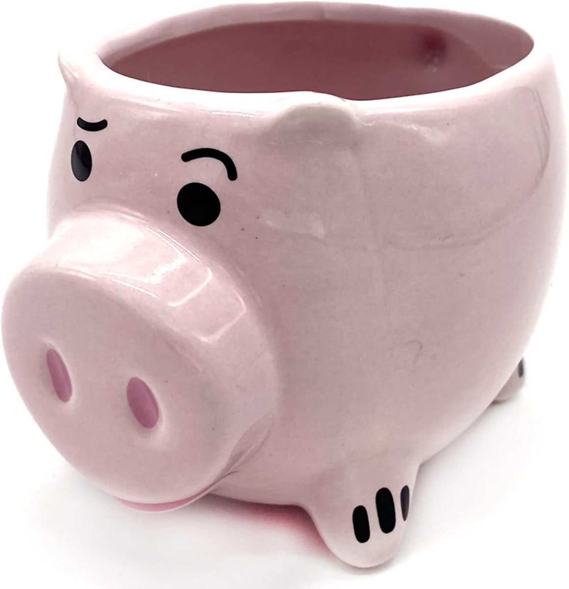Schattige keramische mok in varkensvorm van 400ml met comfortabele handgreep voor koffie, thee en melk, ideaal voor thuis en op kantoor