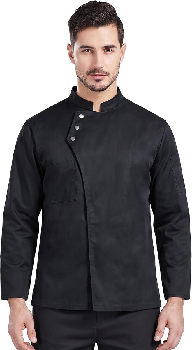 Unisex Chef Jacket voor Koks - Lange Mouwen Kookjas voor Restaurants en Keukens, Professionele Kookuniformen