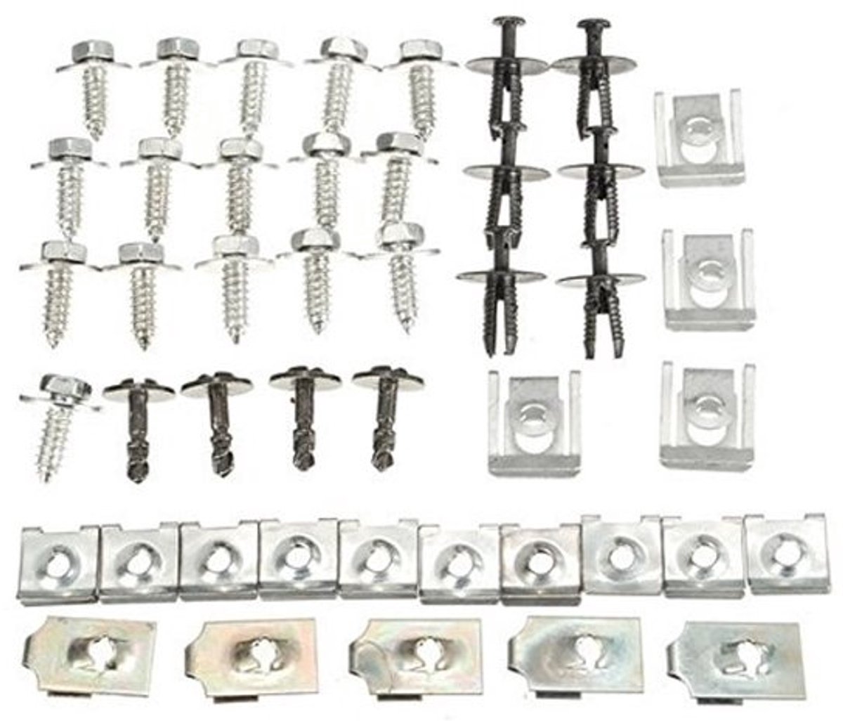Allecto - Engine Bottom Cover Clips - 44x Bevestigingsclips - Hoogwaardige