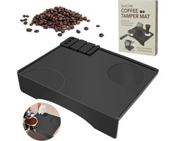 Tamper Mat met Tafelrandbescherming voor Koffie, Barista en Espresso - Silicone Materiaal