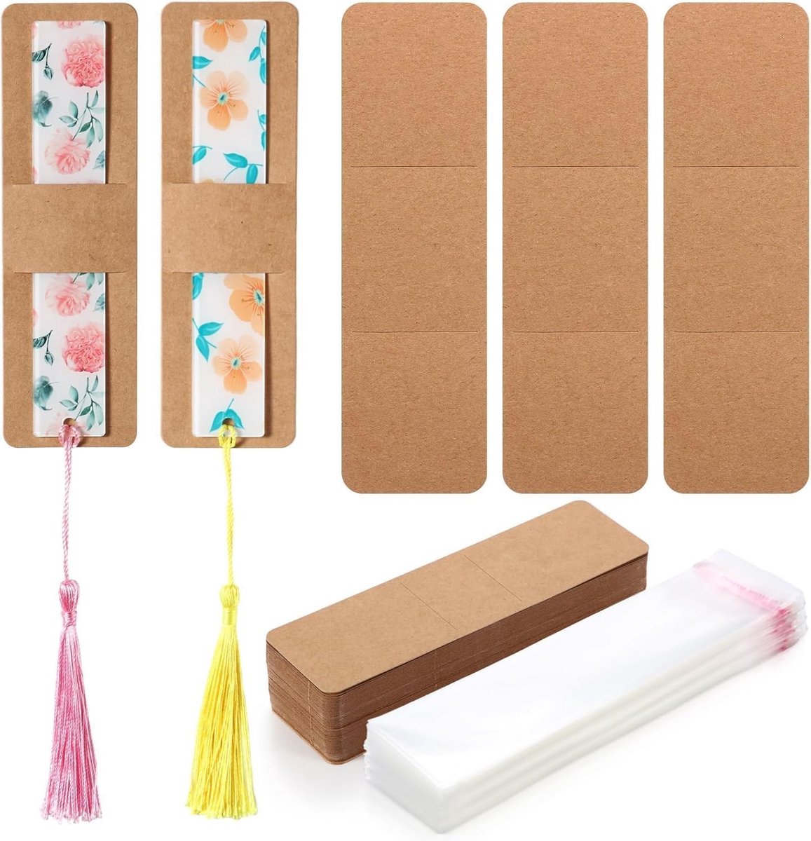 Set van 200 Transparante Zelfklevende Boekenleggerhoezen voor Creatieve Projecten en Scrapbooking, Ideaal voor Scholen en Thuisgebruik