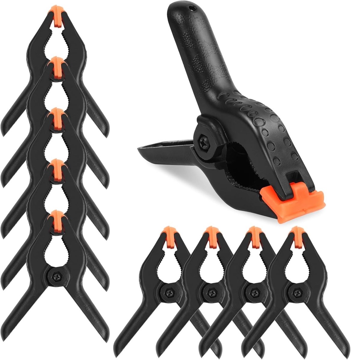 Machineklem - Zwart - 10 cm - Nylon en Staal - Verstelbare Klemmen voor Werkplaats en Hobby