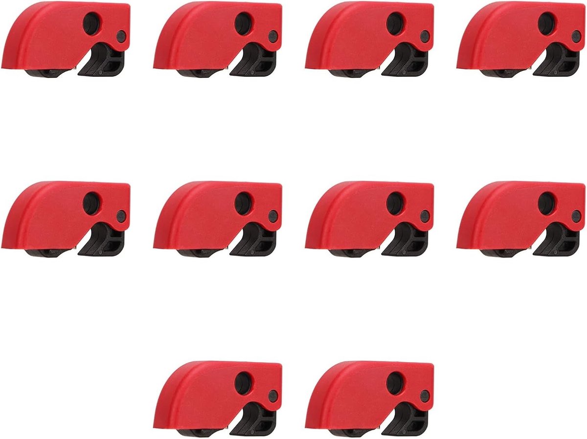 Lockout tagout set - Zwart - Nylon en Messing - Veiligheidsslot voor Industriële Stroomonderbrekers