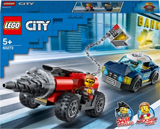 LEGO City Elite Politie achtervolging boorder 60273 bouwset (179 onderdelen)