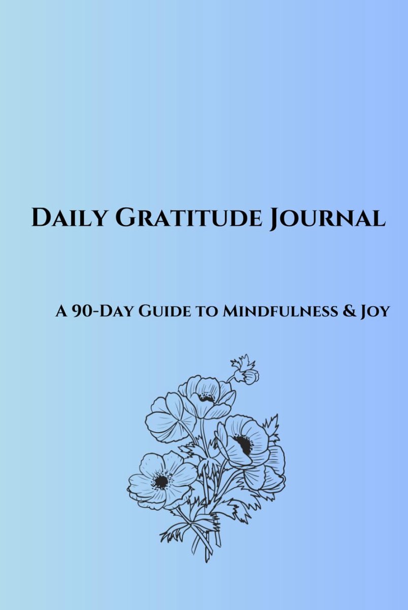 Dagelijks dankbaarheidsjournal - 90 dagen gids - Aesthetische blauw-groene gradient cover - ShopVlot