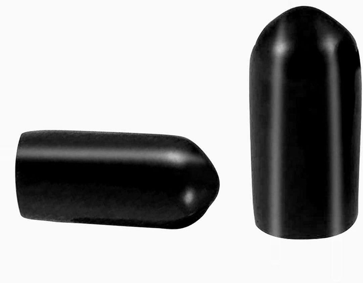 Duurzame PVC rubberen beschermers voor ronde buizen - 10 stuks met een binnendiameter van 26 mm, zwart