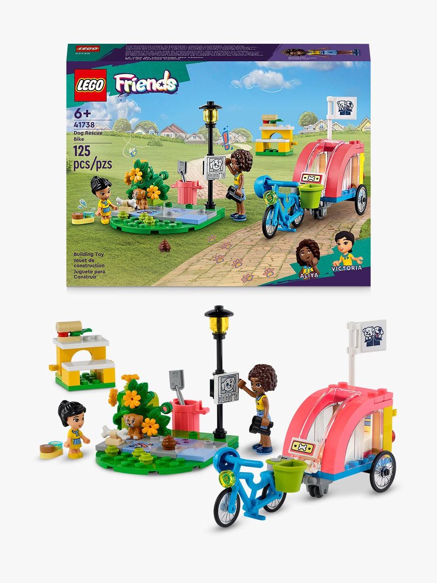 Bol.com LEGO 41738 Friends Honden reddingsfiets Speelgoed met Puppy en Minipoppetjes aanbieding