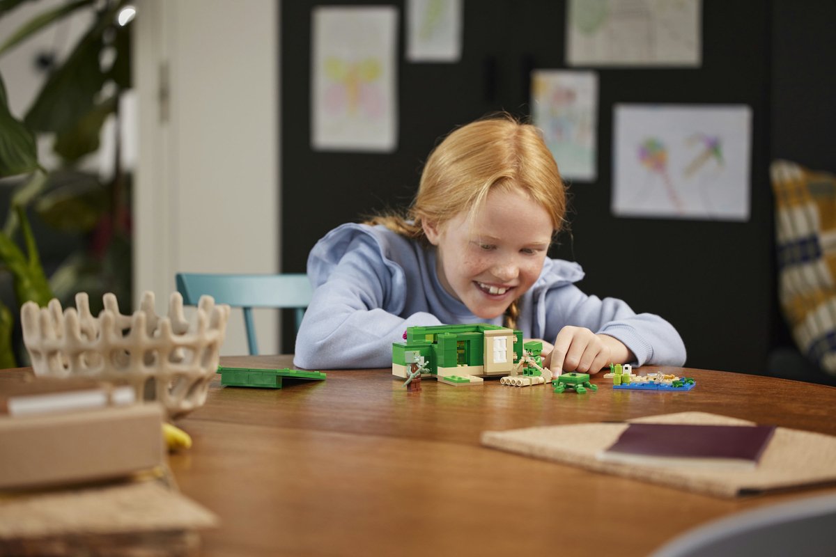 LEGO Minecraft Het schildpadstrandhuis Dieren Speelgoed voor Kinderen vanaf 8 jaar 21254 — afbeelding 3