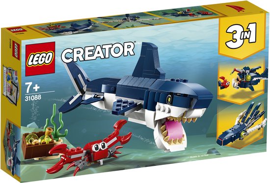 LEGO Creator Diepzeewezens - 31088 - Haai | bol