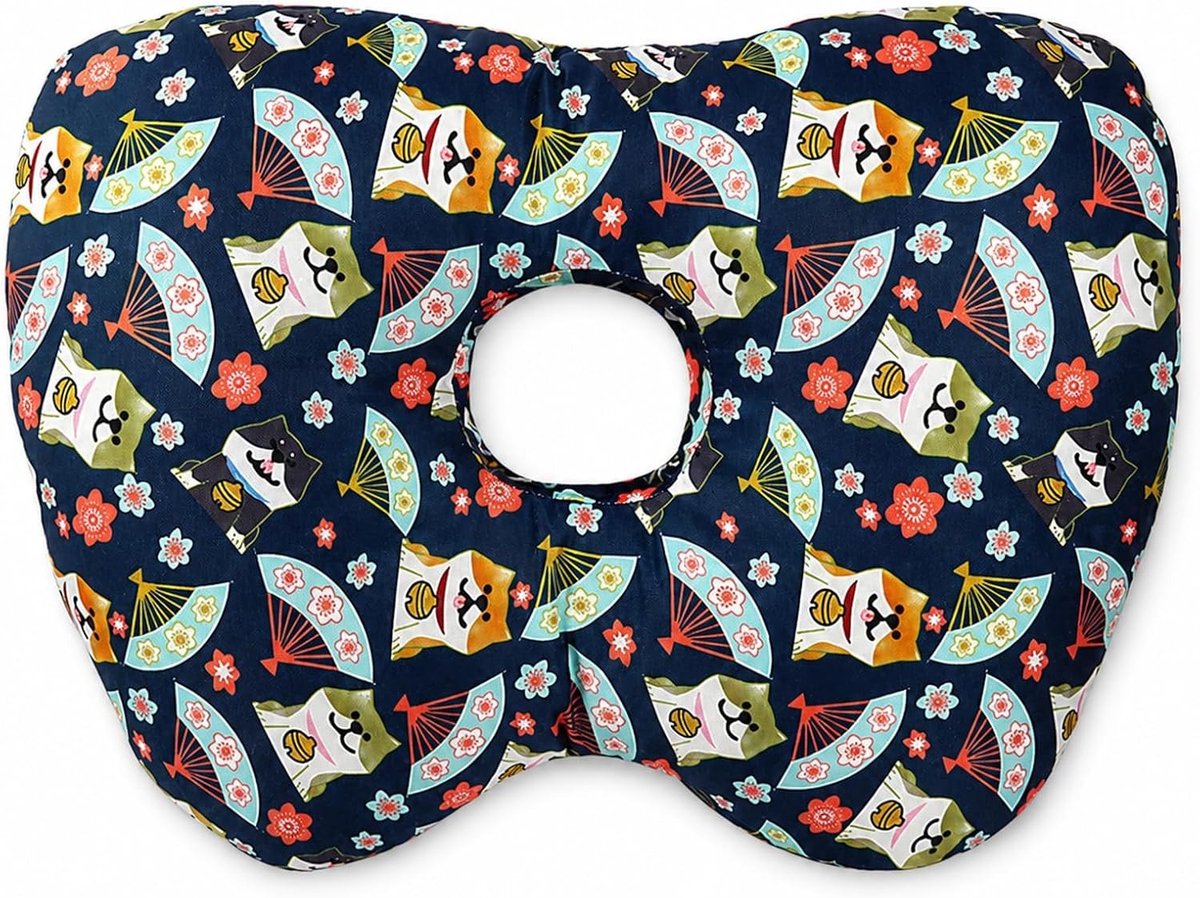 Comfortabel Piercingkussen met Gat, 41 x 27 x 9 cm, Ideaal voor Zijslapers, Vermindert Oorpijn en Ondersteunt Genezing van Oor Piercings