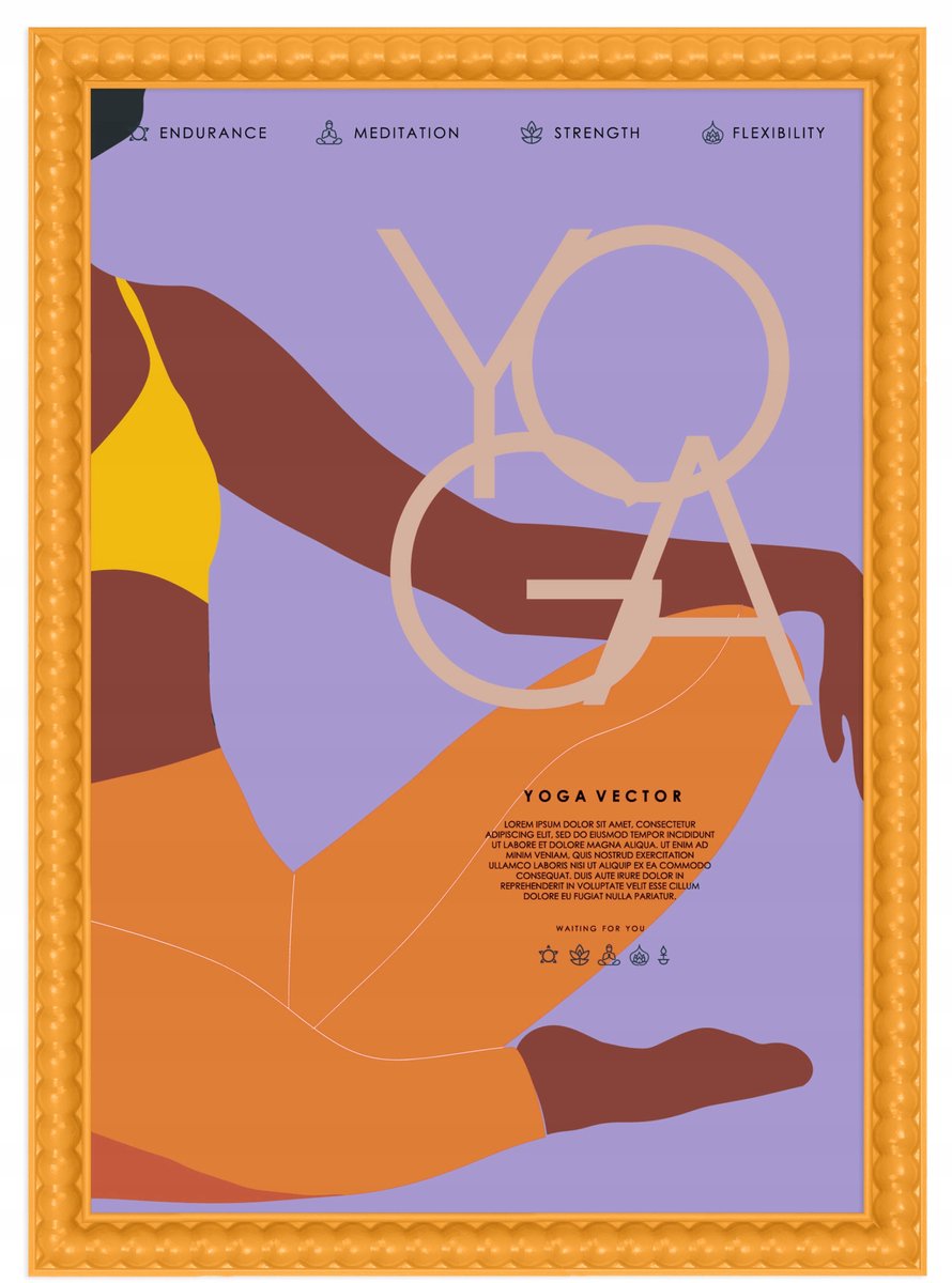Merkloze Oranje Fotolijst 40x50 cm - Vrolijke Wanddecoratie