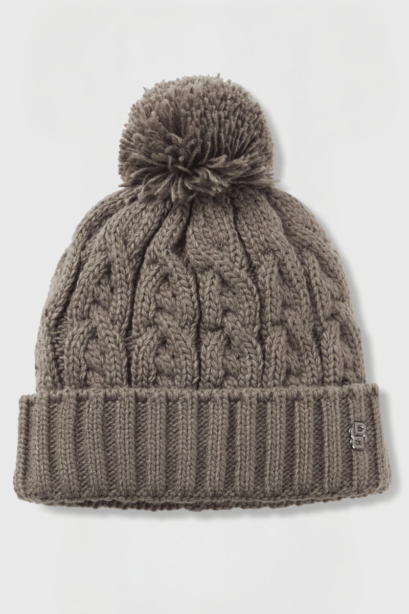 Boss Equestrian Bella Beanie Bobble One Size Walnut