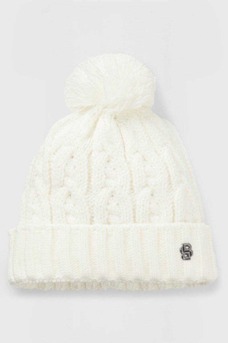 Boss Equestrian Bella Beanie Bobble One Size Soft Cream