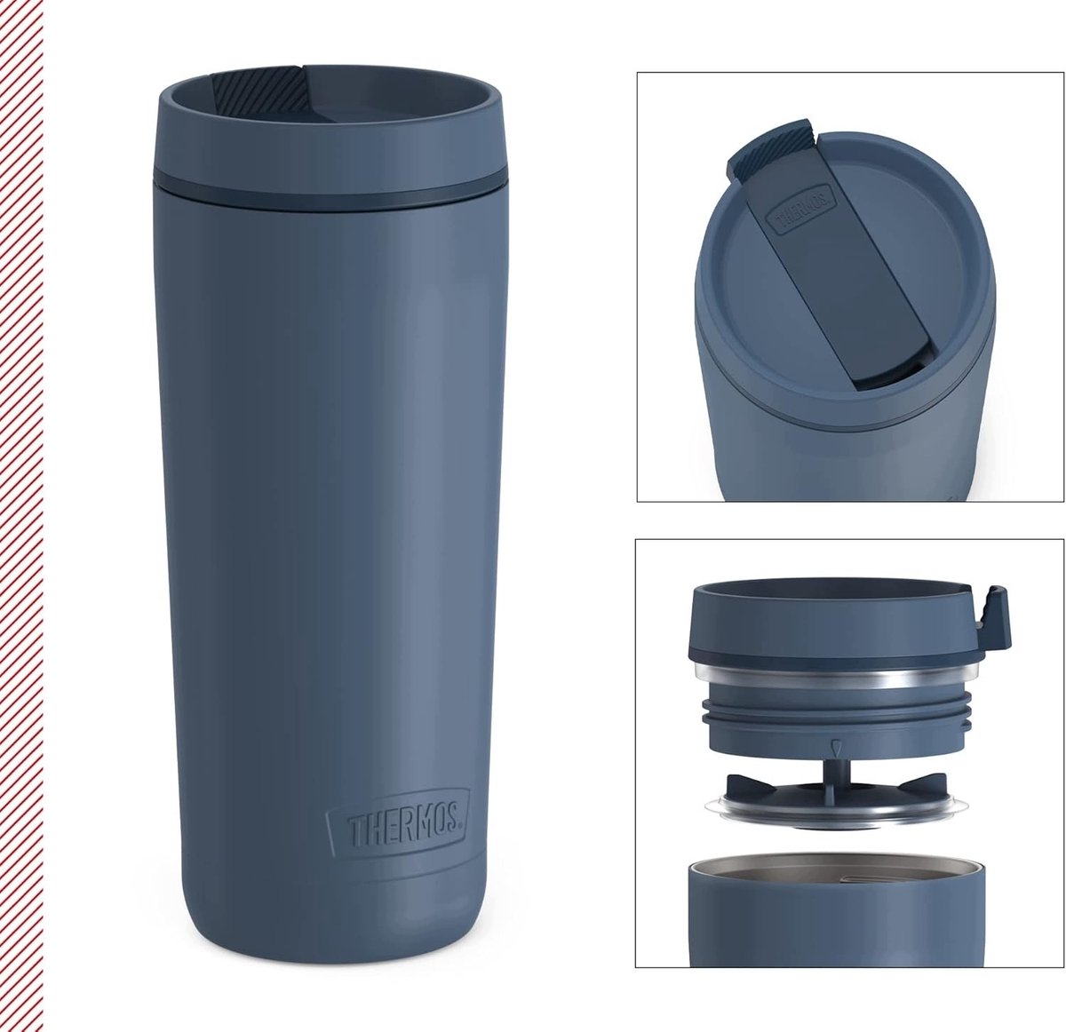 Thermos Guardian Thermosbeker 0,5L - Blauw - RVS