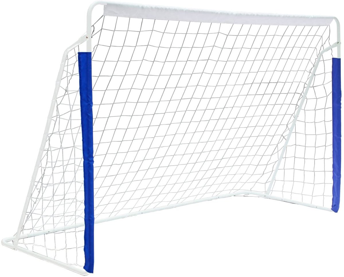 MODFU - Voetbaldoel - Opvouwbaar - Met Draagtas - Met Grondankers - Blauw - Wit