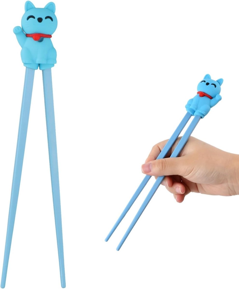 Herbruikbare en hittebestendige panda eetstokjes voor beginners - Leuk en antislip ontwerp voor kinderen, ideaal voor training en persoonlijk gebruik