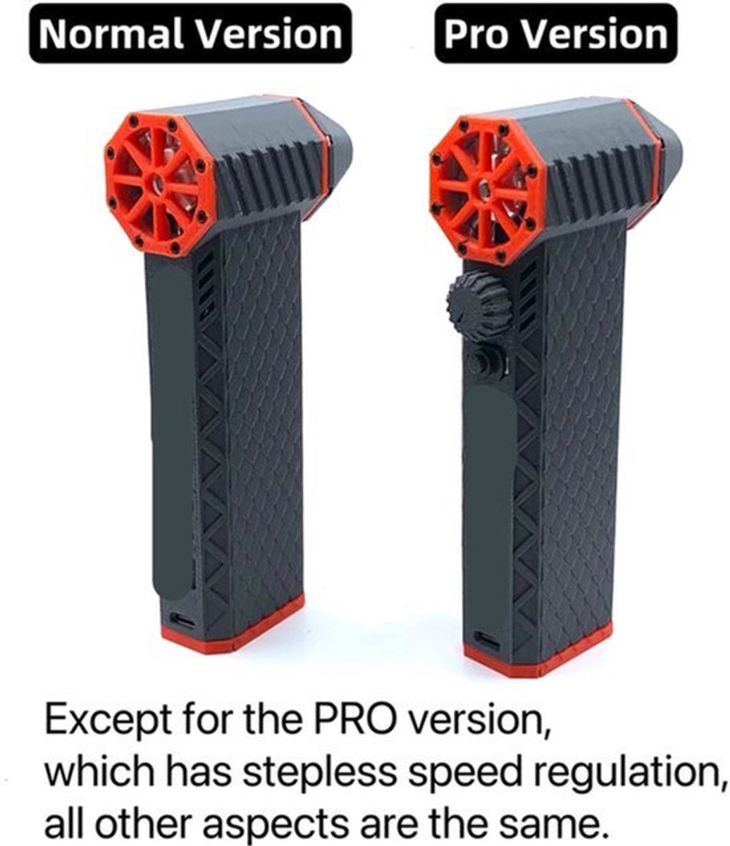Turbo Fan - Luchtpistool - Stofblazer - Ventilator - Luchtblazer - 110000RPM - met 45m/s Windsnelheid - Borstelloze Jet Fan - Gecomprimeerde Luchtstofzuiger voor Computertoetsenborden en Reiniging - Zwart