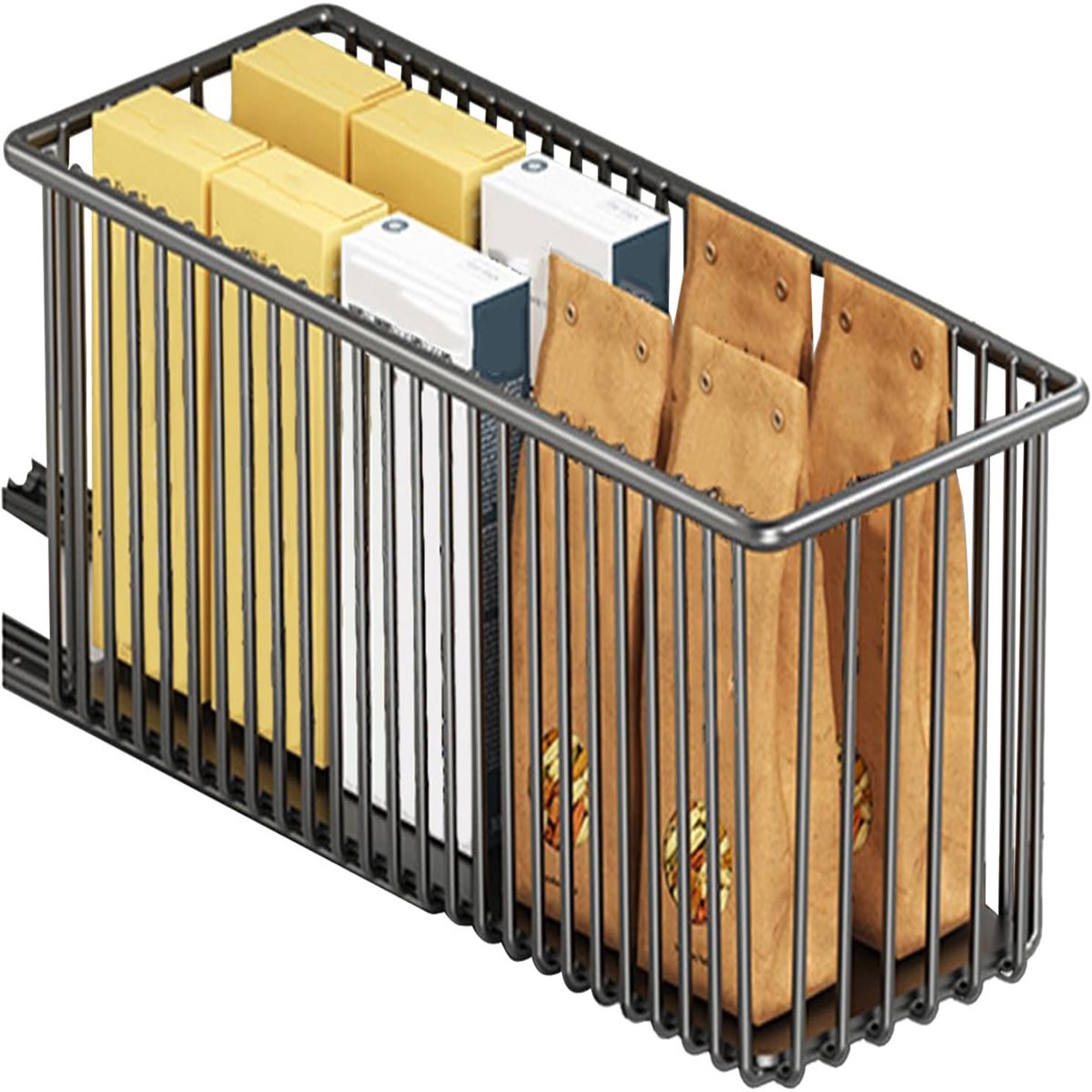 carmdering - Uittrekbare Keukenlade – Smalle Kastorganizer – Keuken Organizer – Zonder Boren – 20 kg – 15,3 cm