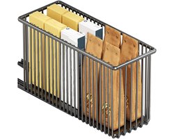 carmdering - Uittrekbare Keukenlade – Smalle Kastorganizer – Keuken Organizer – Zonder Boren – 20 kg – 15,3 cm