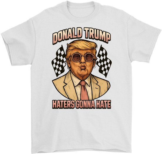 Donald Trump Shirt – Haters Gonna Hate – Politiek Outfit – Unisex T-Shirt voor Dames & Heren – Grappig Cadeau