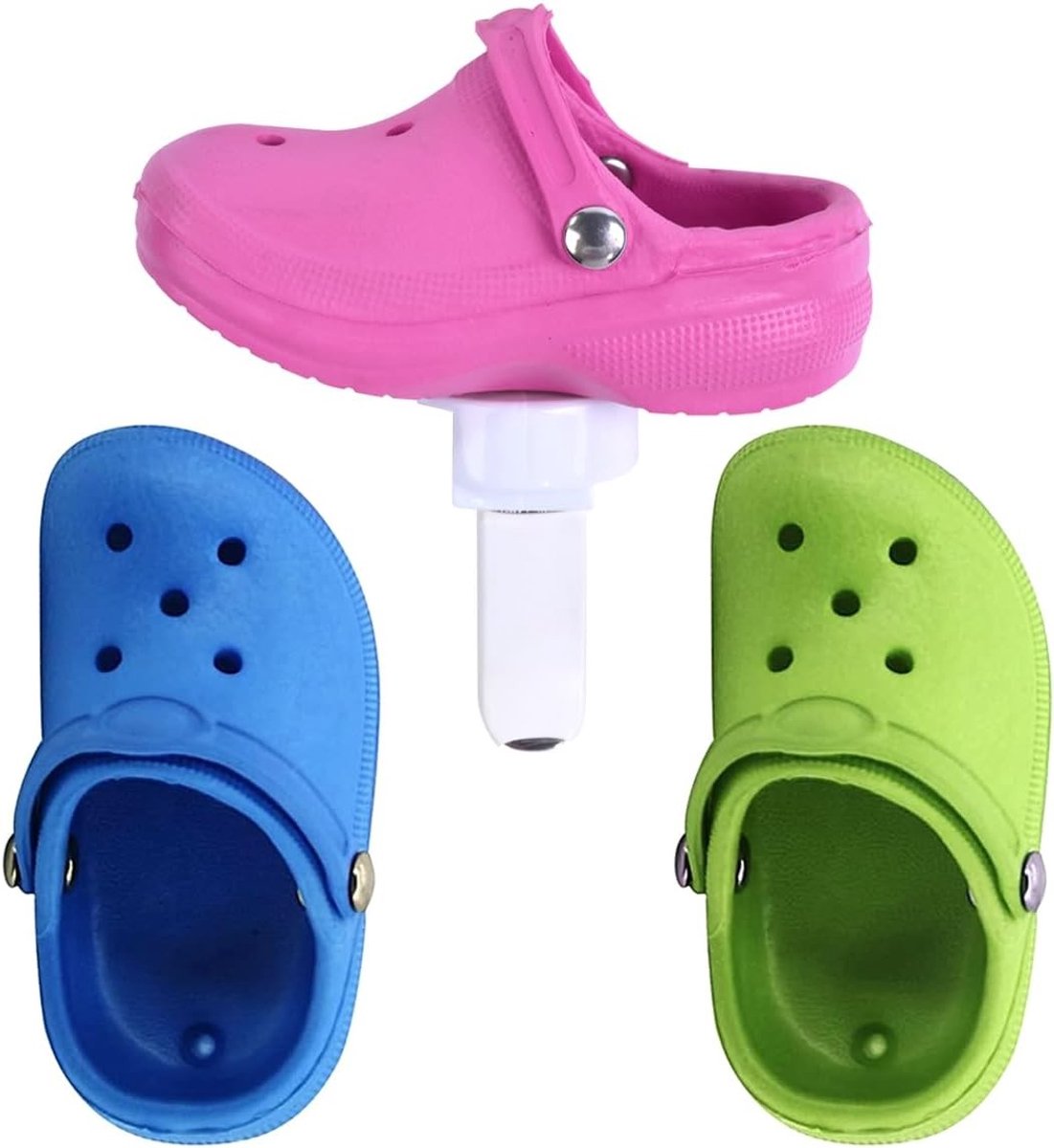 Set van 3 Luchtventilatie Clips voor Schoenen, Grappige Auto Accessoires, Luchtverfrisser voor Auto en Kantoor, Decoratieve Diffuser in Roze, Rood en Groen