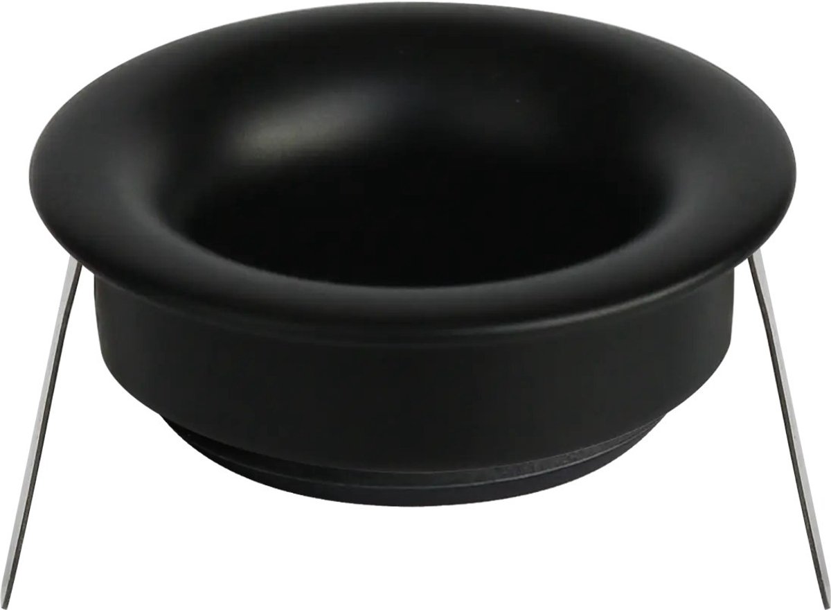 Deep Deco Mini afdekring voor de gelijknamige inbouwspot, zwart keramiek, diameter 35 mm, hoogte 15 mm