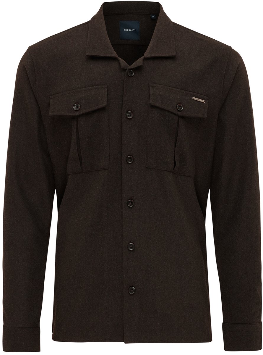 Tresanti overshirt donkerbruin