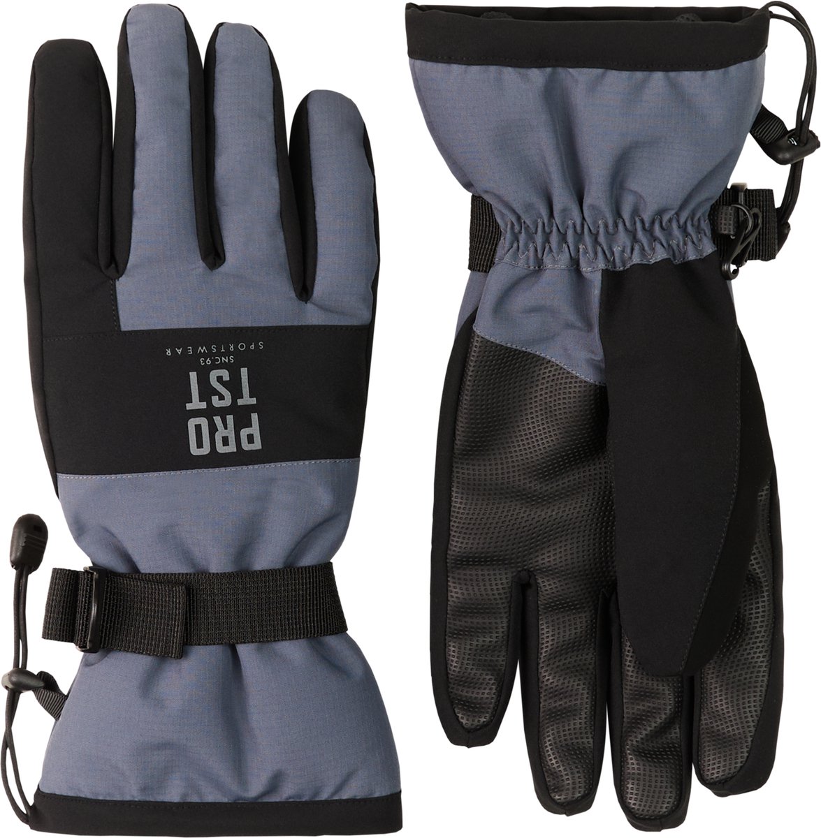 Protest PRTShuffle Ski handschoenen Heren Waterafstotend Ribstof Basaltgrey
