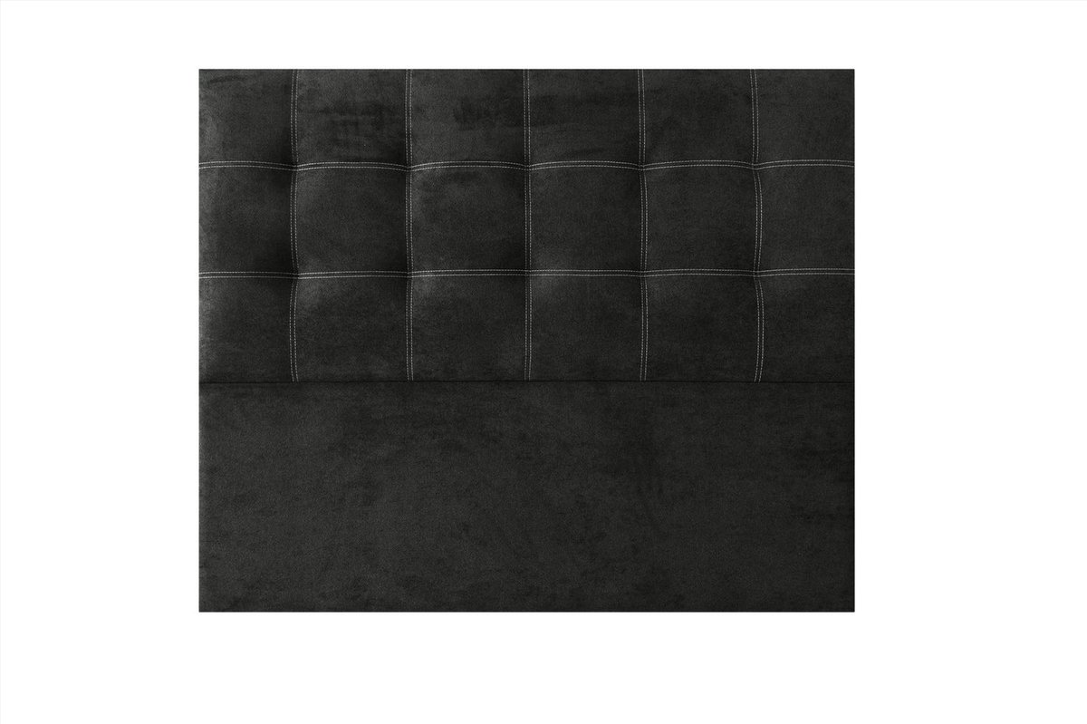 CABECERO IRIS STOF ZWART 130