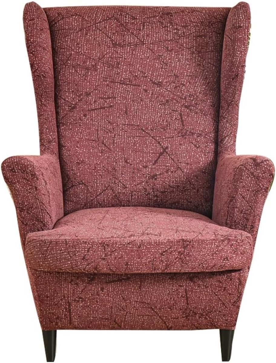 Fauteuilhoes - Klassiek Rood - 70-80 x 95-110 cm - Elastische Stretchstof - Voor Oorfauteuil en Relaxstoel
