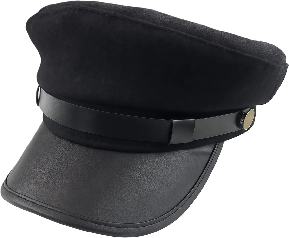 Vintage Newsboy Cap voor Mannen en Vrouwen - Peaked Beret voor Taxi Driver en Sailor Kostuum