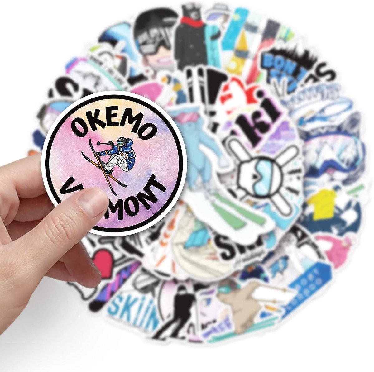 50 Stuks Waterdichte Graffiti Stickers voor Skiën, Skateboards en Fietsen - Perfect voor Kinderen en Tieners, Geschikt voor Koffers en Laptops