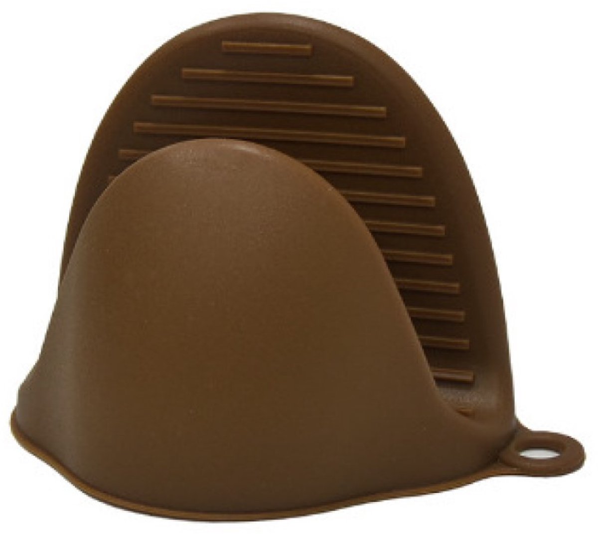 Hittebestendige handschoenen – set van twee – minimalistisch, effen kleur – bestand tegen hoge en lage temperaturen, veilig en stabiel – siliconenmateriaal, antislip en slijtvast – 10 x 8,5 x 8 cm