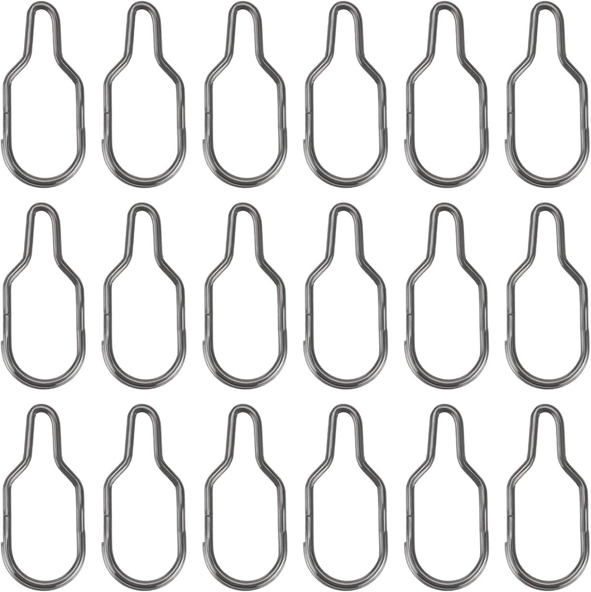 50 Stuks Visaas Clips voor Snelle Verandering - Ideaal voor PVA Zak, Karpervissen en Voederclips, 17.2x7.5mm Zwart