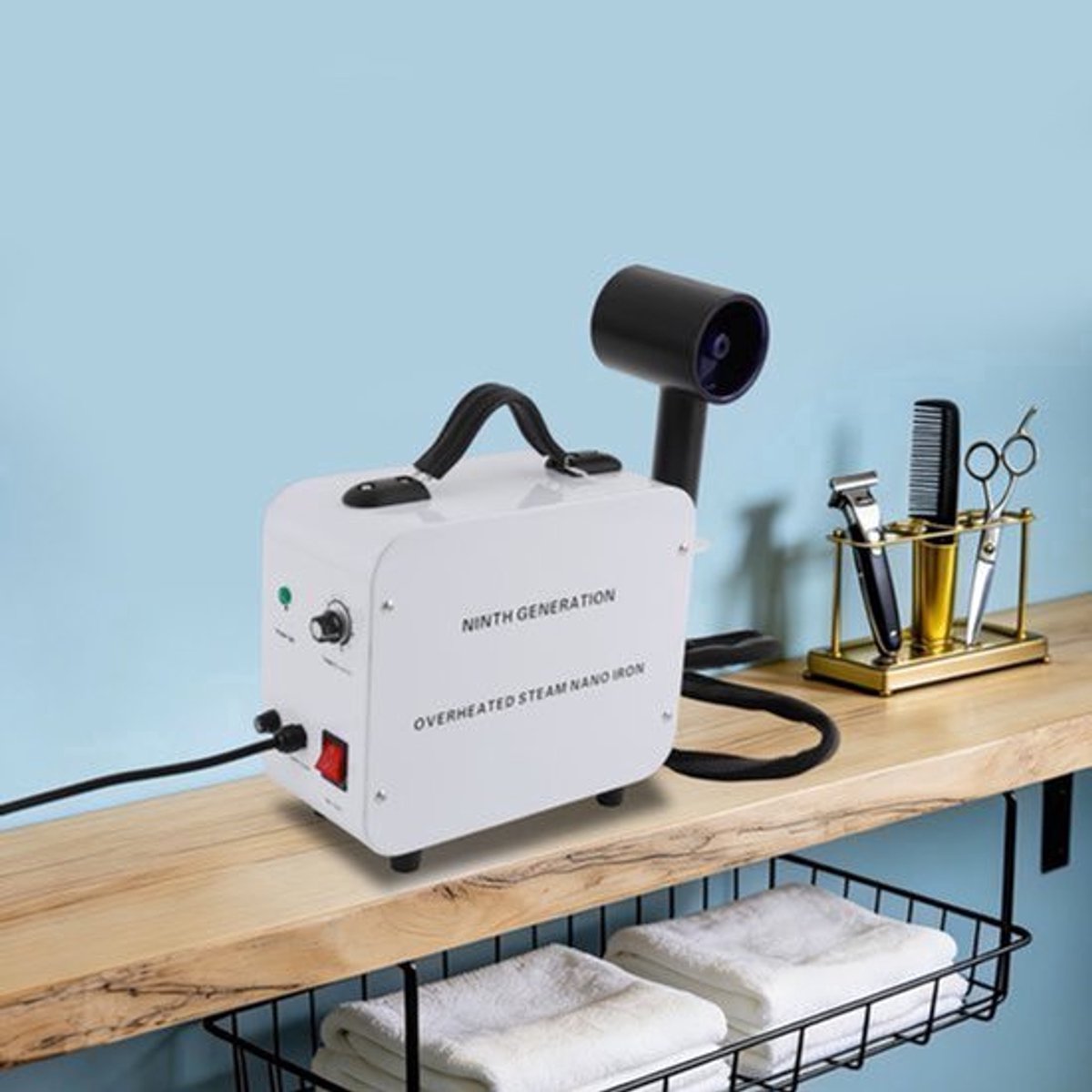 Haarstomer Ivoor - 1300 W Vermogen - 300 ml Inhoud - Kunststof Materiaal - Voor Thuis En Salon