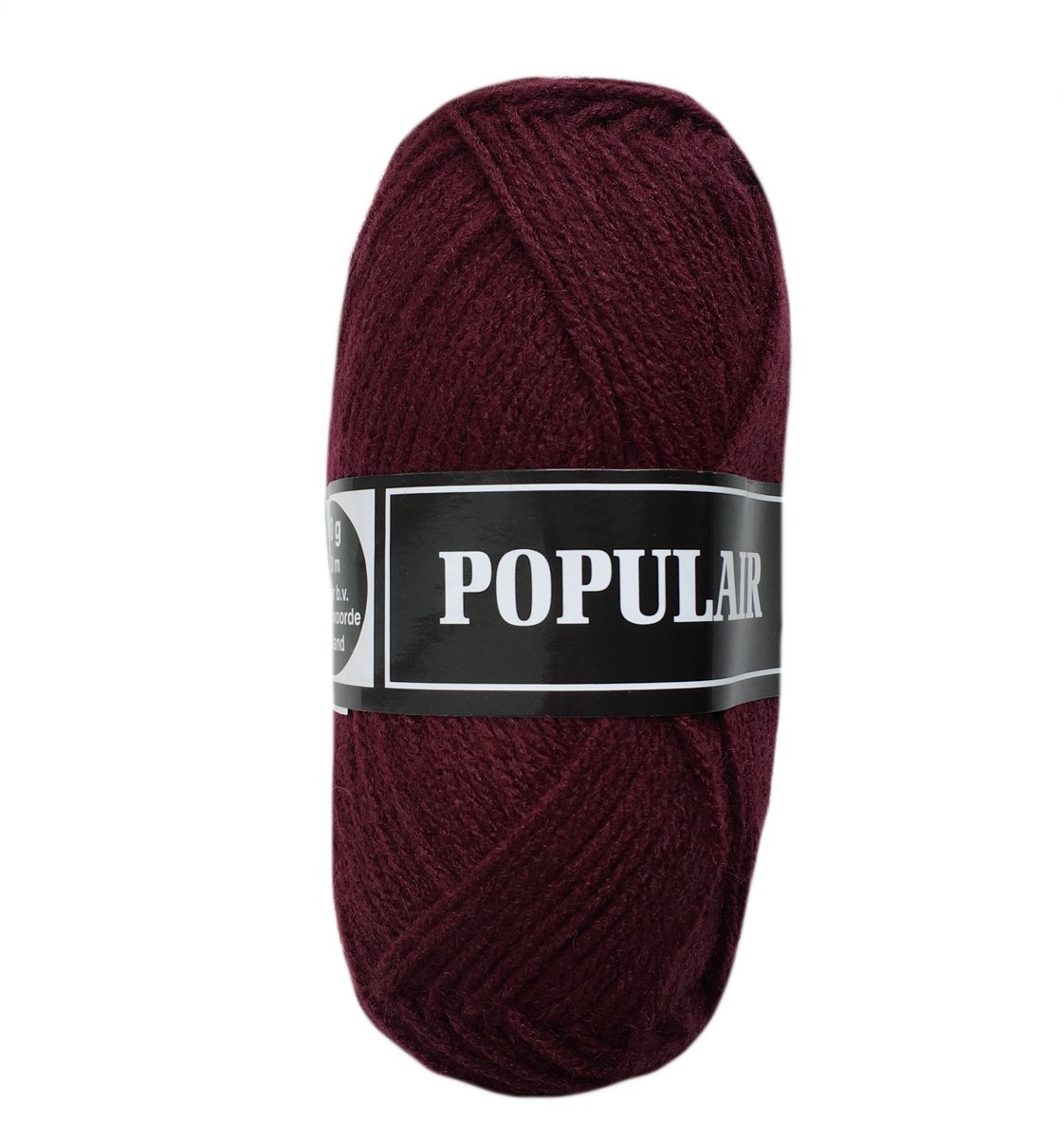 Beijer Populair acryl garen - bordeaux (11) - 1 bol haakgaren/breigaren - naald 3,5 a 4mm
